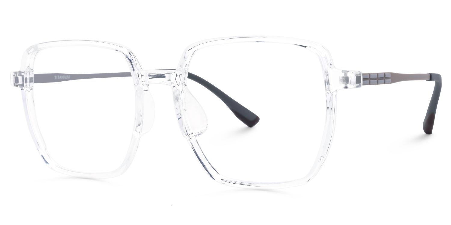Square Monica Clear Glasses deals -Zeelool Glasses1