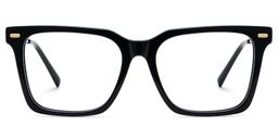 Greain Rectangle Black Glasses1