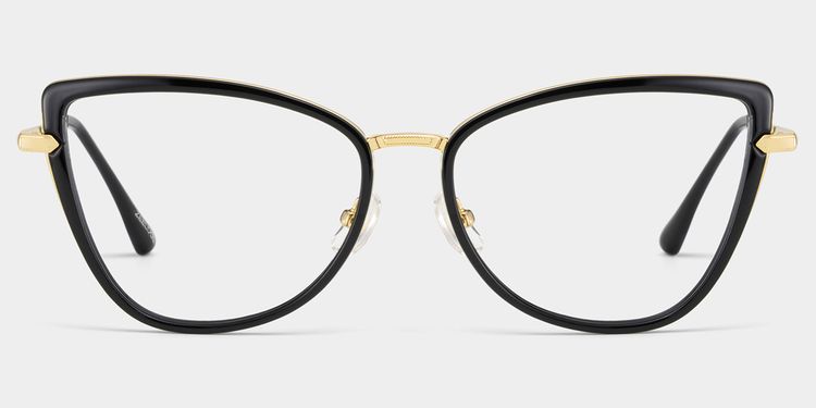 Sloane Cat-Eye Black Glasses