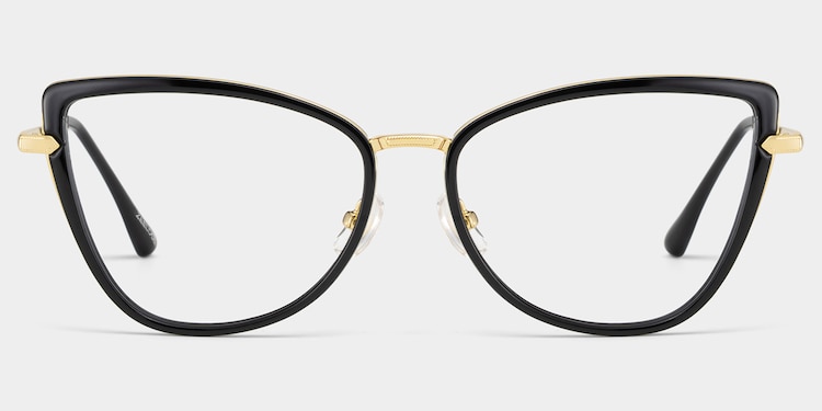 Sloane Cat-Eye Black Glasses