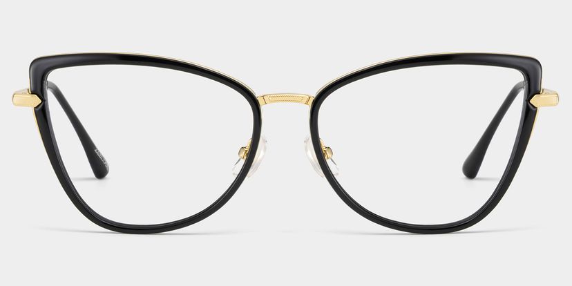 Sloane Cat-Eye Black Glasses