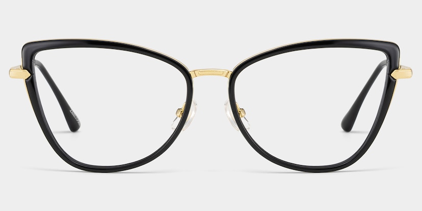 Sloane Cat-Eye Black Glasses