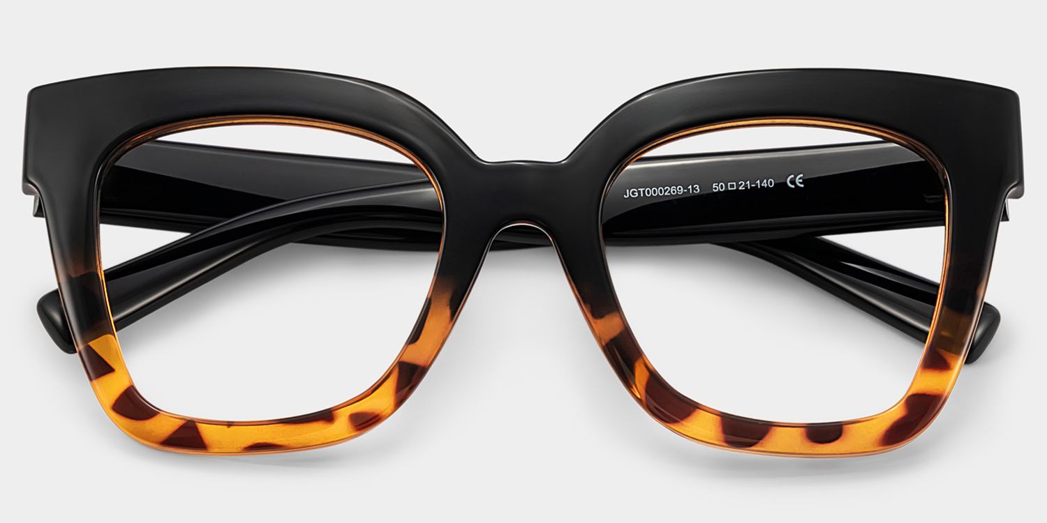 Malcolm Square Burnt Umber Glasses | Zeelool Optical1