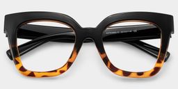 Malcolm Square Two-Tone Glasses1