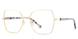 Billie Geometric Gold Glasses2