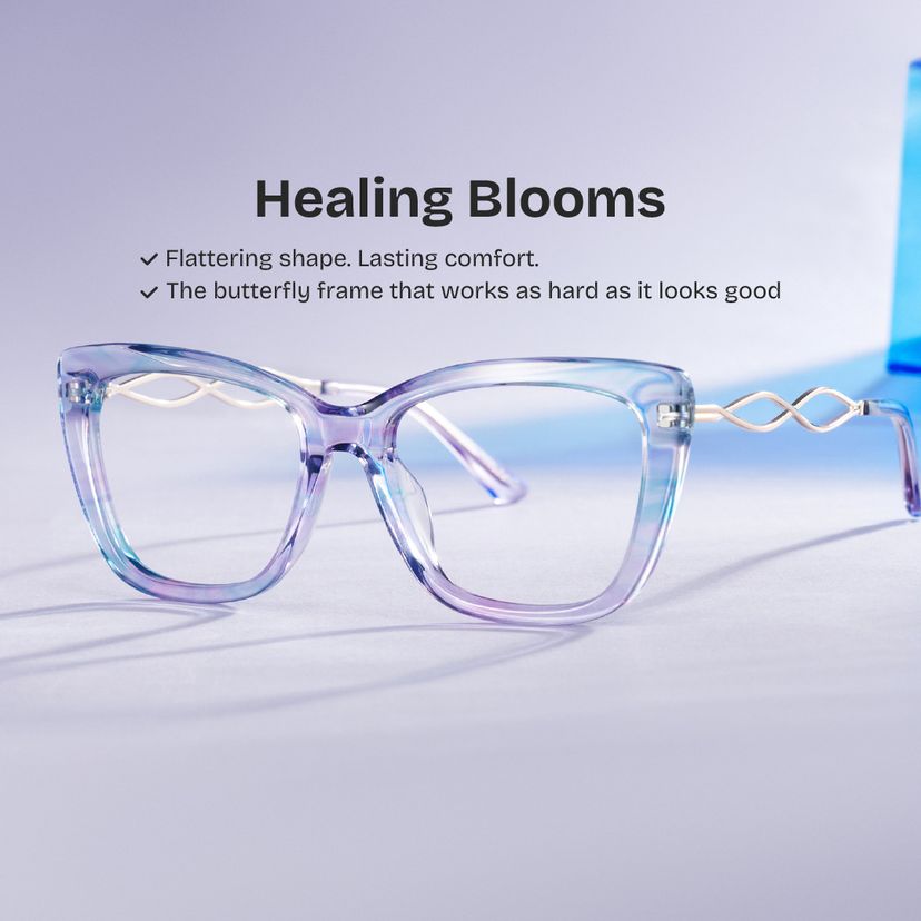 Remi Purple Butterfly Glasses