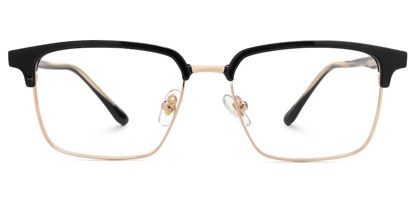 Booker Square Black-Gold Glasses