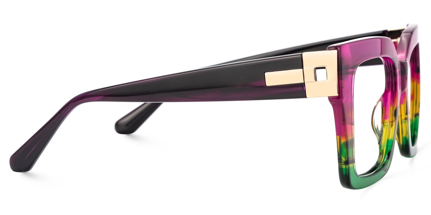 Josiah Color Aurora Designer Glasses and Square Frames2