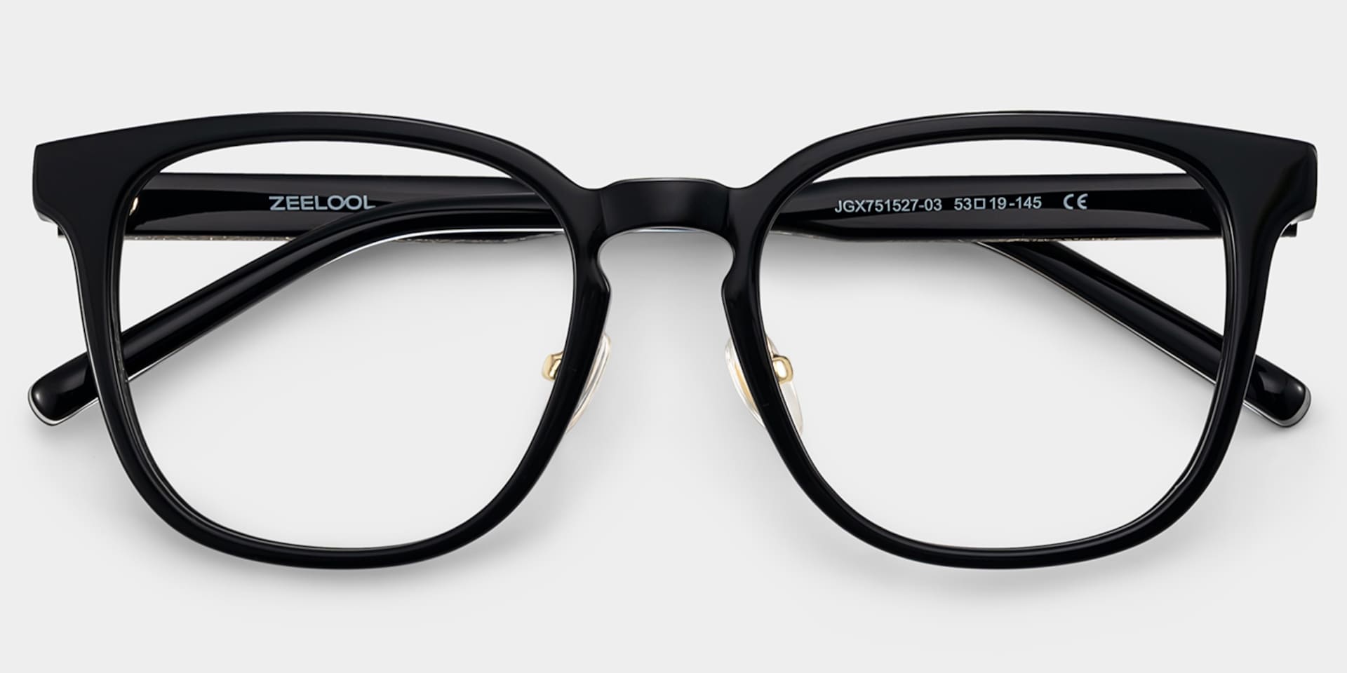 Hailey Black Frame Glasses with Square Frame Online | ZEELOOL2