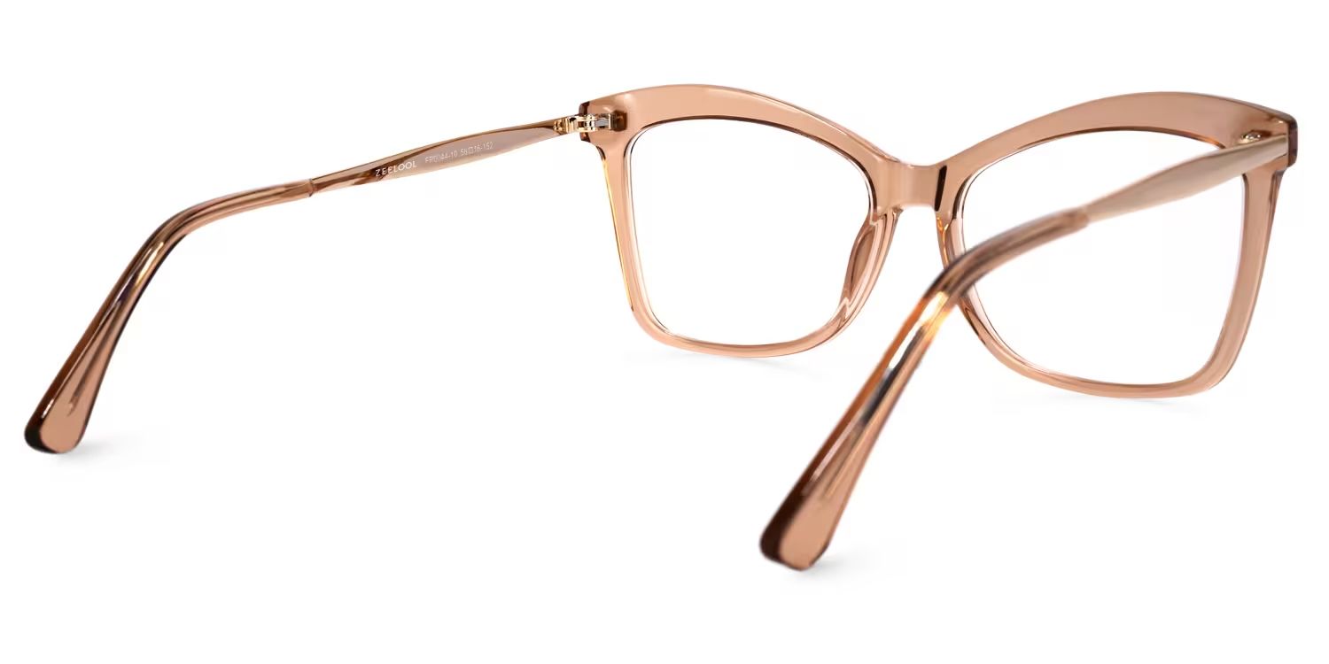 Isaebella Butterfly Beige Frame Glasses | Zeelool4