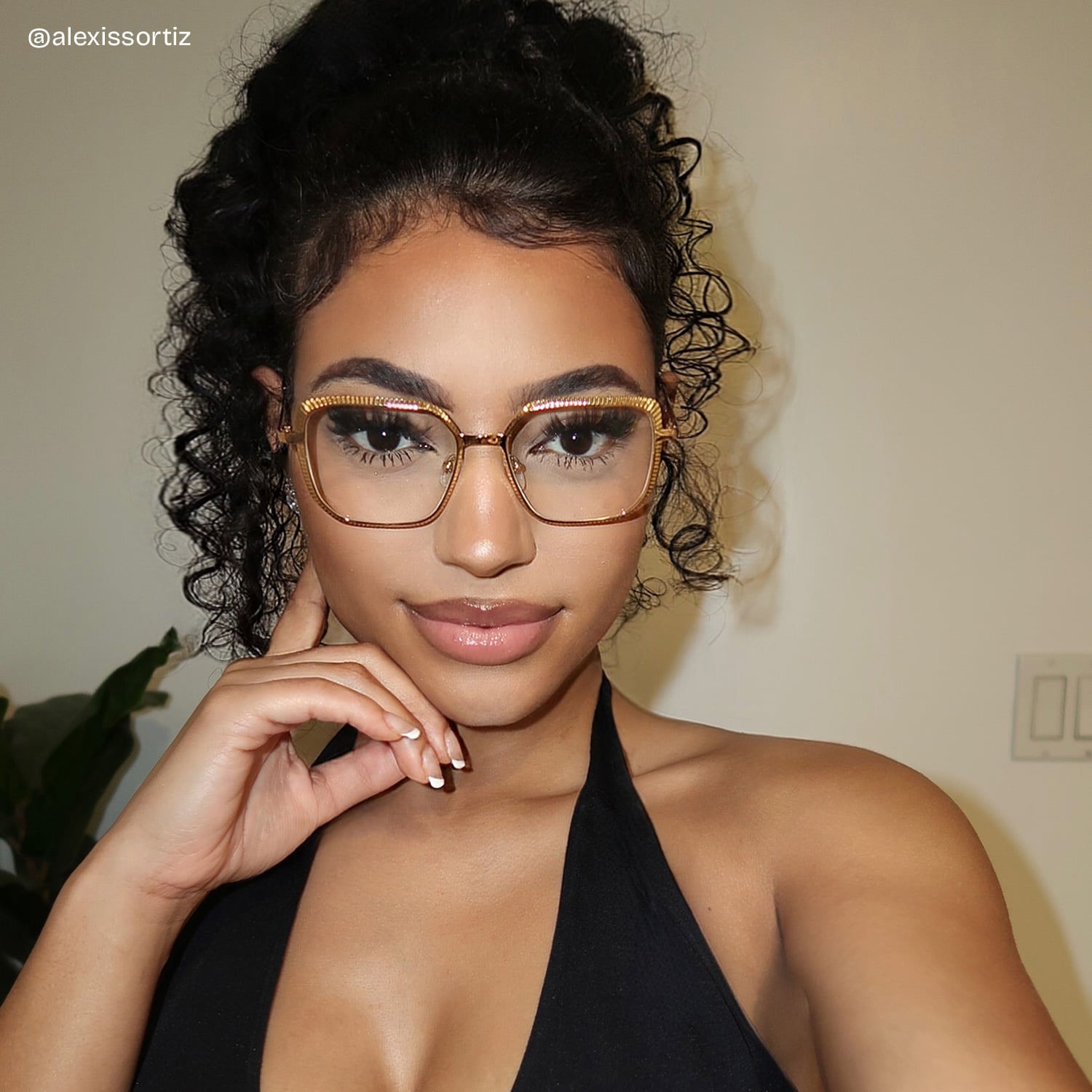 Maverick Square Gold Glasses7