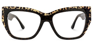 Thurman Butterfly Brown Leopard Glasses2