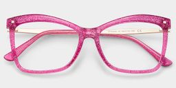 Isaebella Bright-Pink Butterfly Glasses1