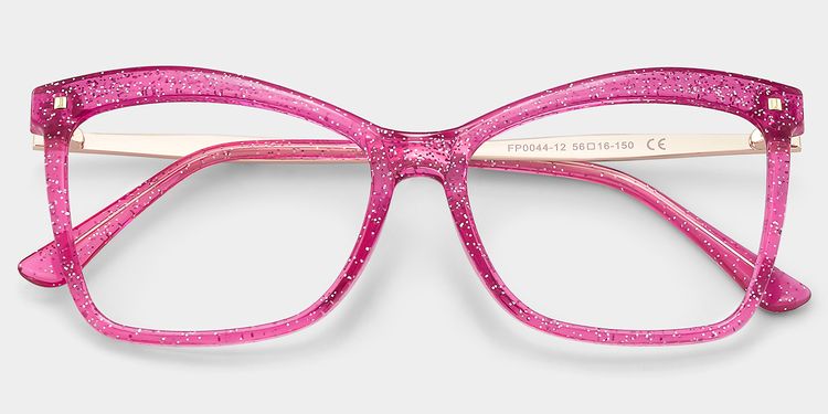 Isaebella Bright-Pink Butterfly Glasses