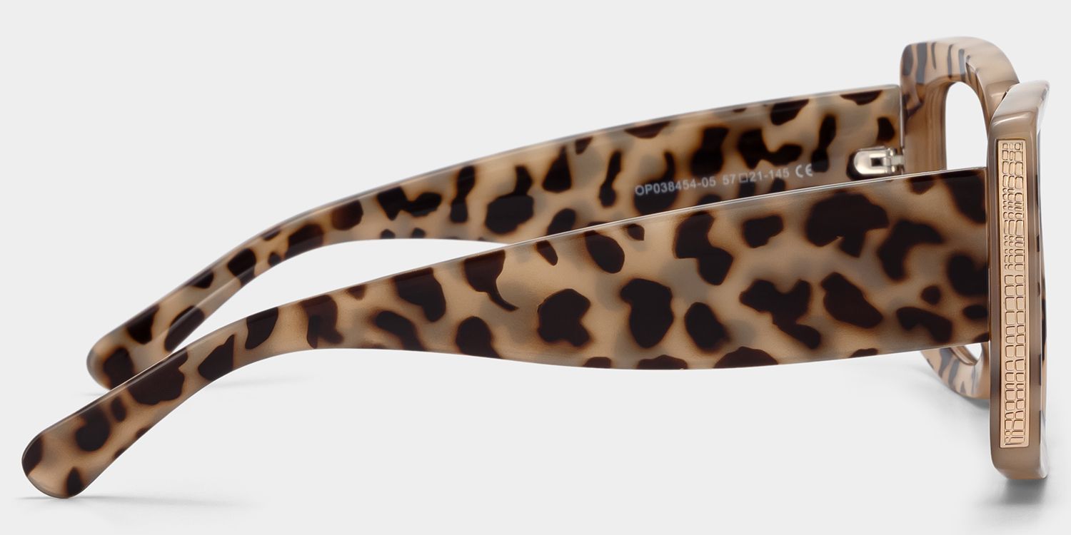 Yael Square Light-Tortoise Glasses | Zeelool Glasses