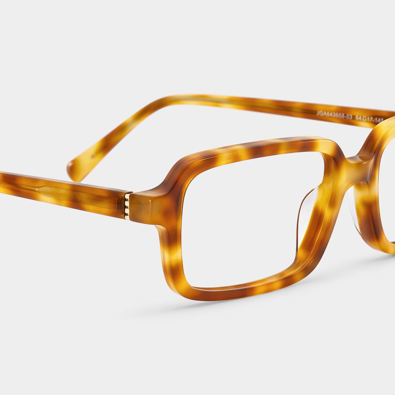 Danielle Light Brown Tortoise Shell Rectangle Glasses | ZEELOOL4
