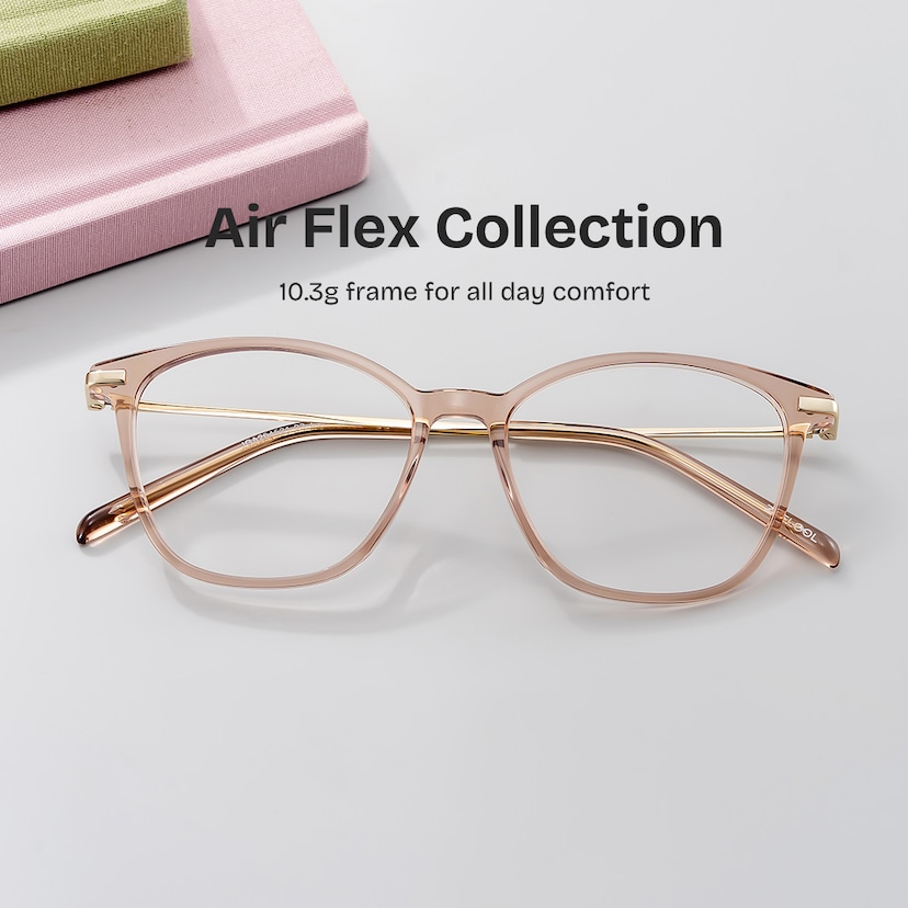 Jessica Cat-eye Beige Glasses