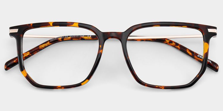 Michelle Rectangle Tortoise Glasses