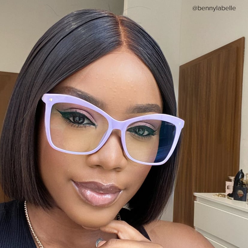 Isaebella Butterfly Purple Glasses