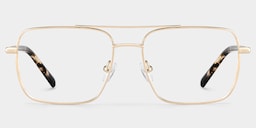 Iris Aviator Light Gold Glasses2