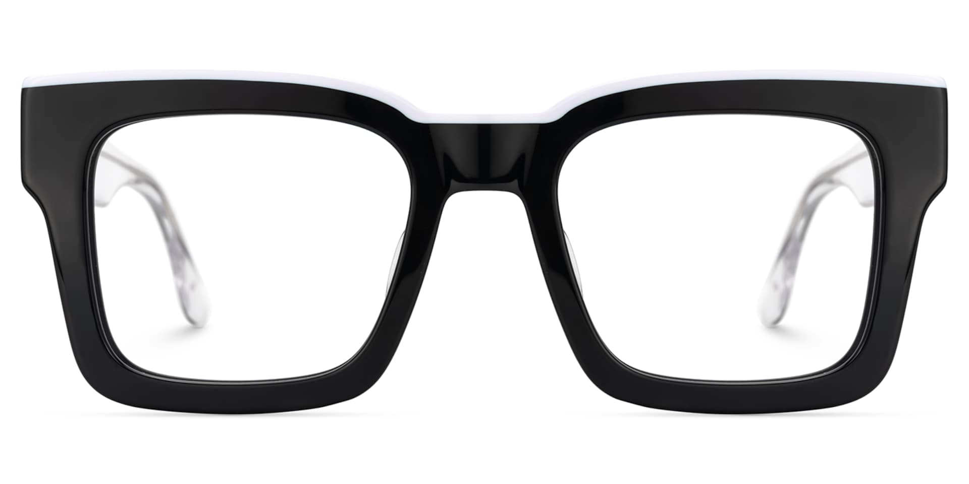 Vorse Square Glasses Black Frame for Men | Zeelool0