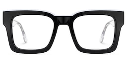Vorse Square Black Glasses0