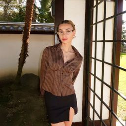 Dakota Brown Rectangle Glasses5