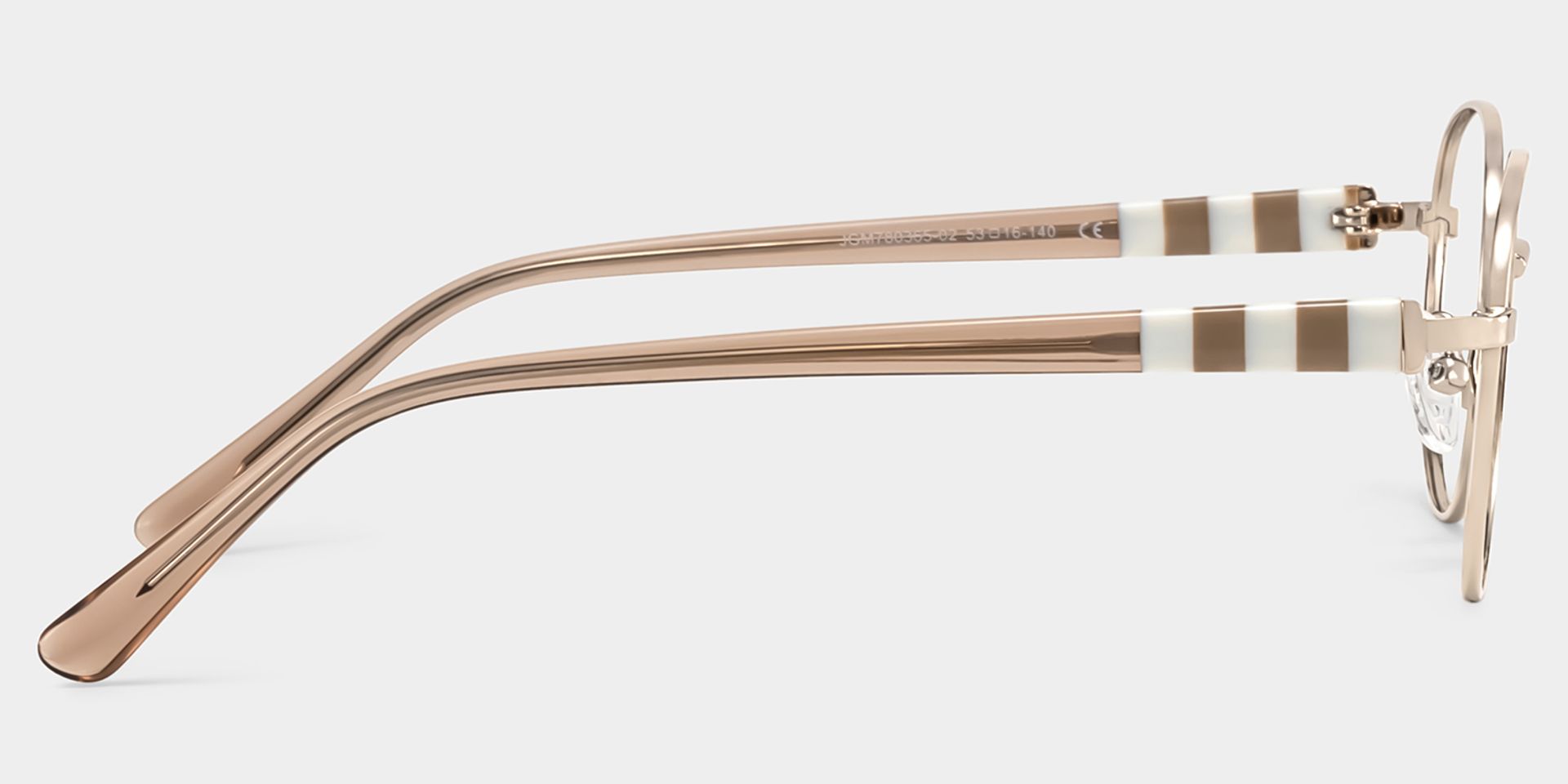 Willa Oval Light gold Frame Eyeglasses for Woman| ZEELOOL4