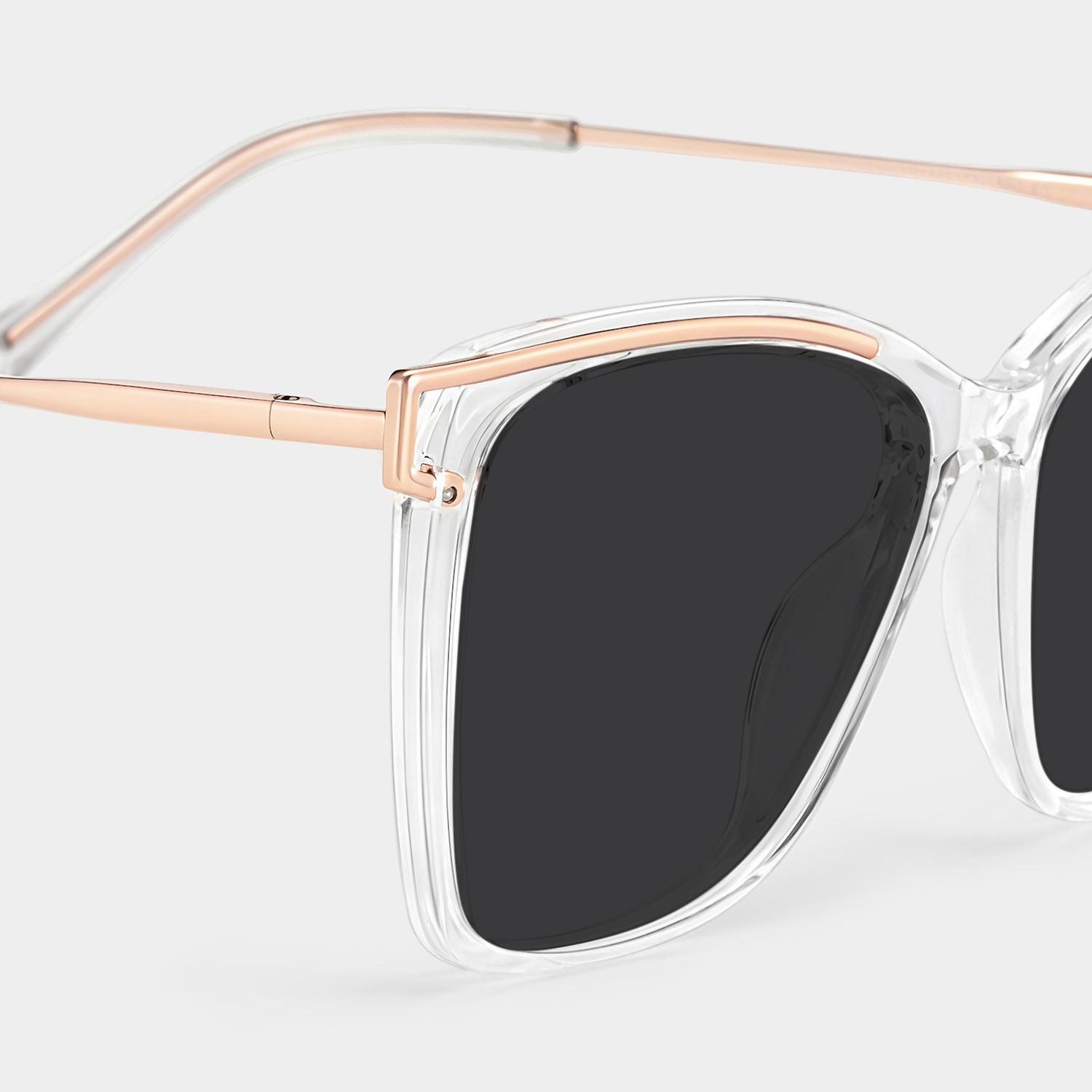 Krystle Square Clear Prescription Sunglasses | ZEELOOL4