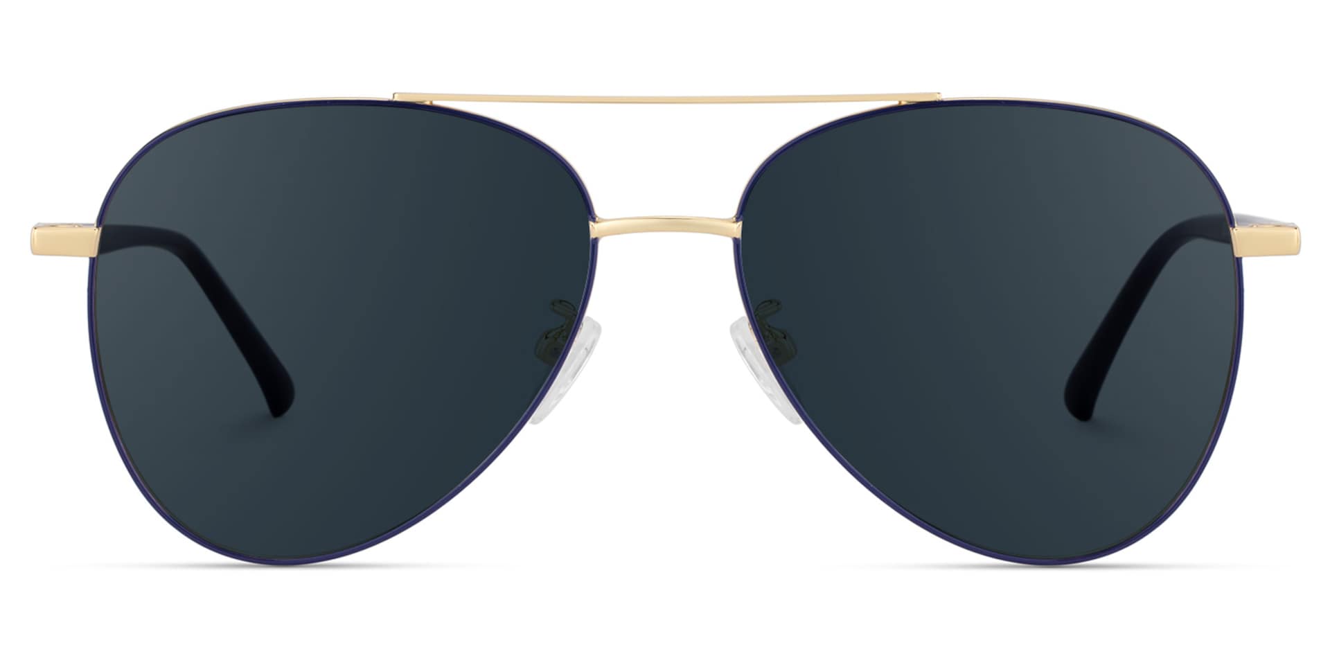 Paige Aviator Black-Gold Sunglasses | Zeelool Glasses0