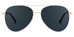 Paige Aviator Blue-Gold Sunglasses0