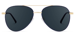 Paige Aviator Blue-Gold Sunglasses0