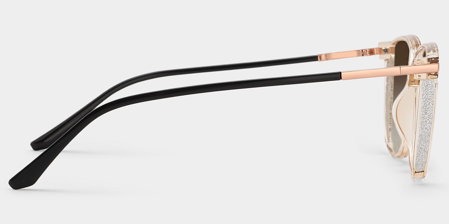 Annalisa Square Style Beige Frame Sunglasses | ZEELOOL
