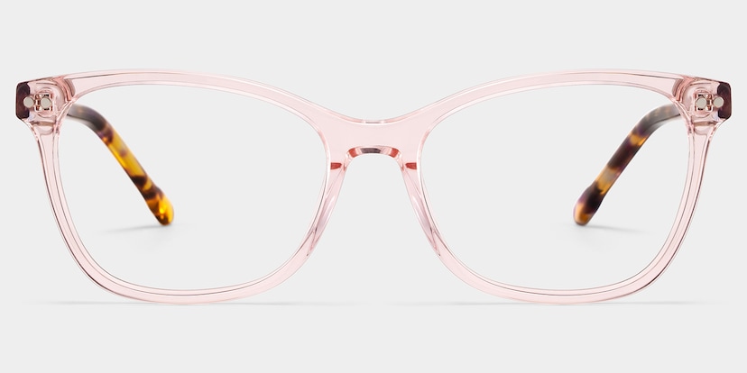 Marigold Rectangle Pink Tortoise Glasses