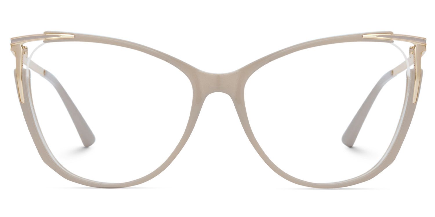 Yomary Cateye Khaki EyeGlasses | Zeelool Optical1