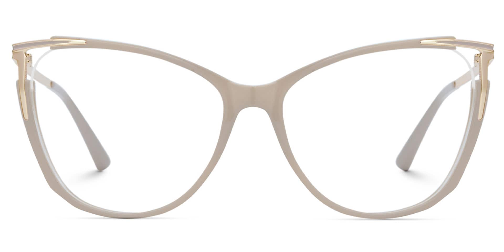 Yomary Cateye Khaki EyeGlasses | Zeelool Optical1