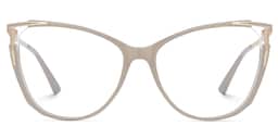 Yomary Cateye Khaki Glasses1