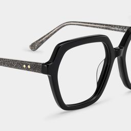 Devon Geometric Black Glasses5