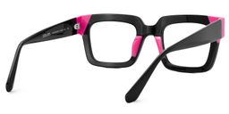 Sarah Rectangle Black Glasses5