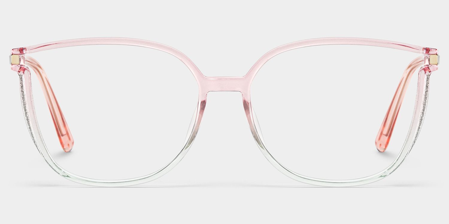Rodz Light Pink Square Frame Glasses for Women | ZEELOOL