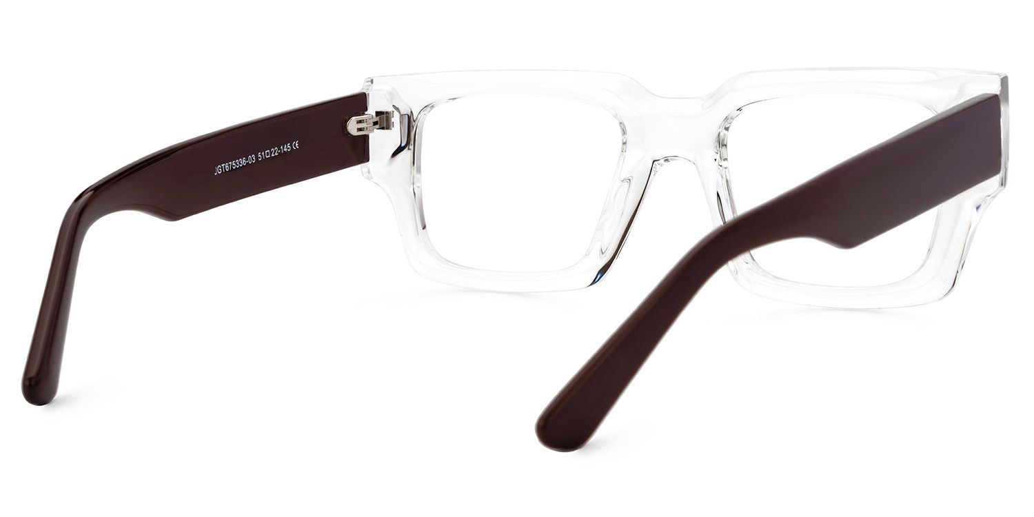 Crystal TR90 Rectangle Eyeglasses- Garza3