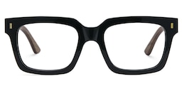 Rangel Rectangle Black Glasses1