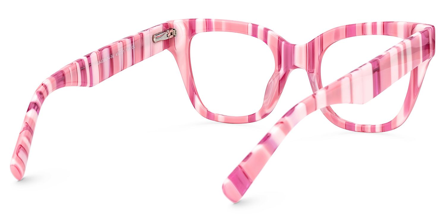 Nereyda Pink Candy Glasses Bubblegum | Zeelool Optical3