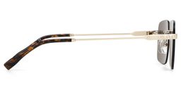 Rey Rectangle Gold Sunglasses3