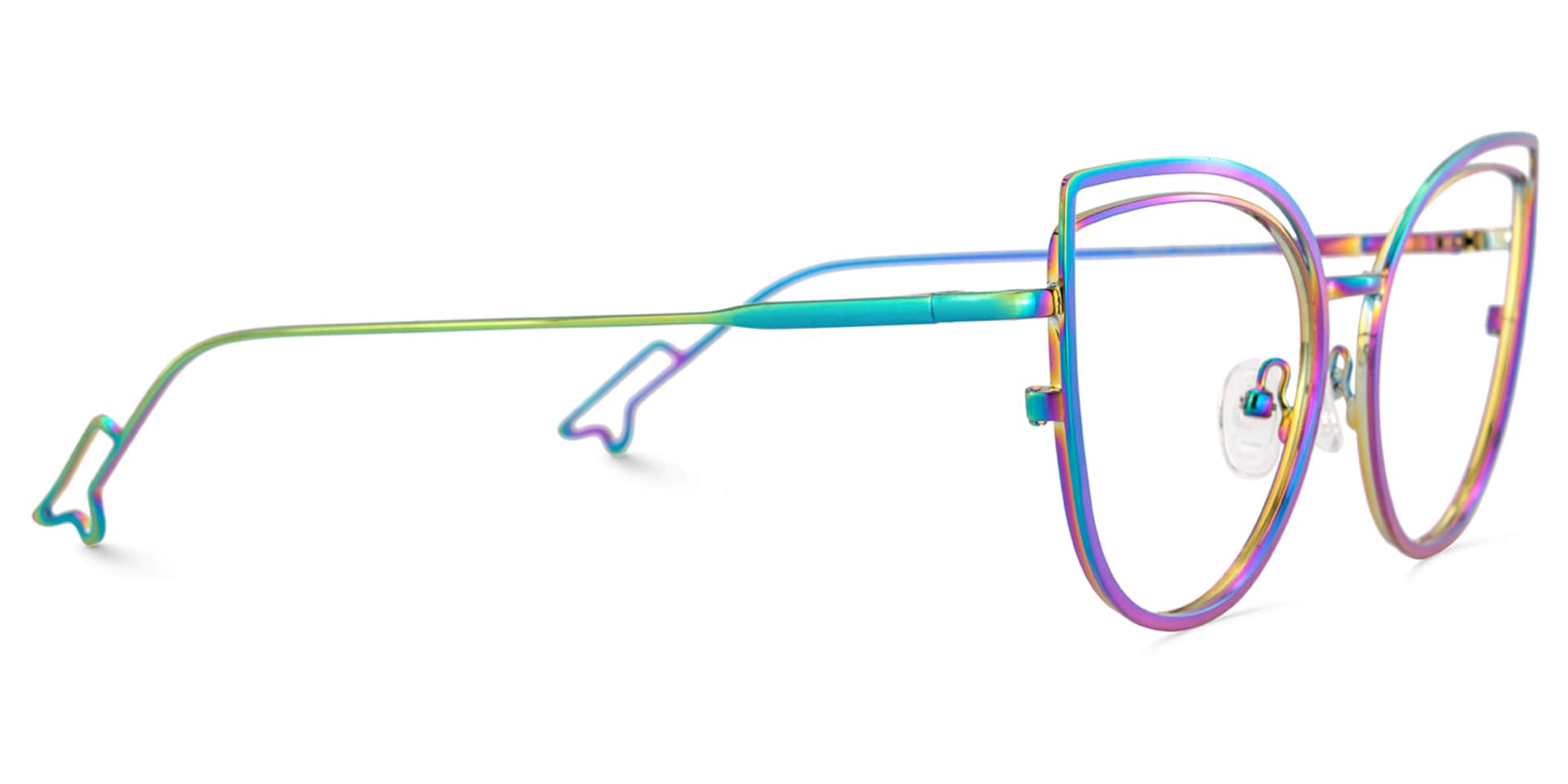 Spivey Cateye Metal Full Frame Eyeglasses | Zeelool4