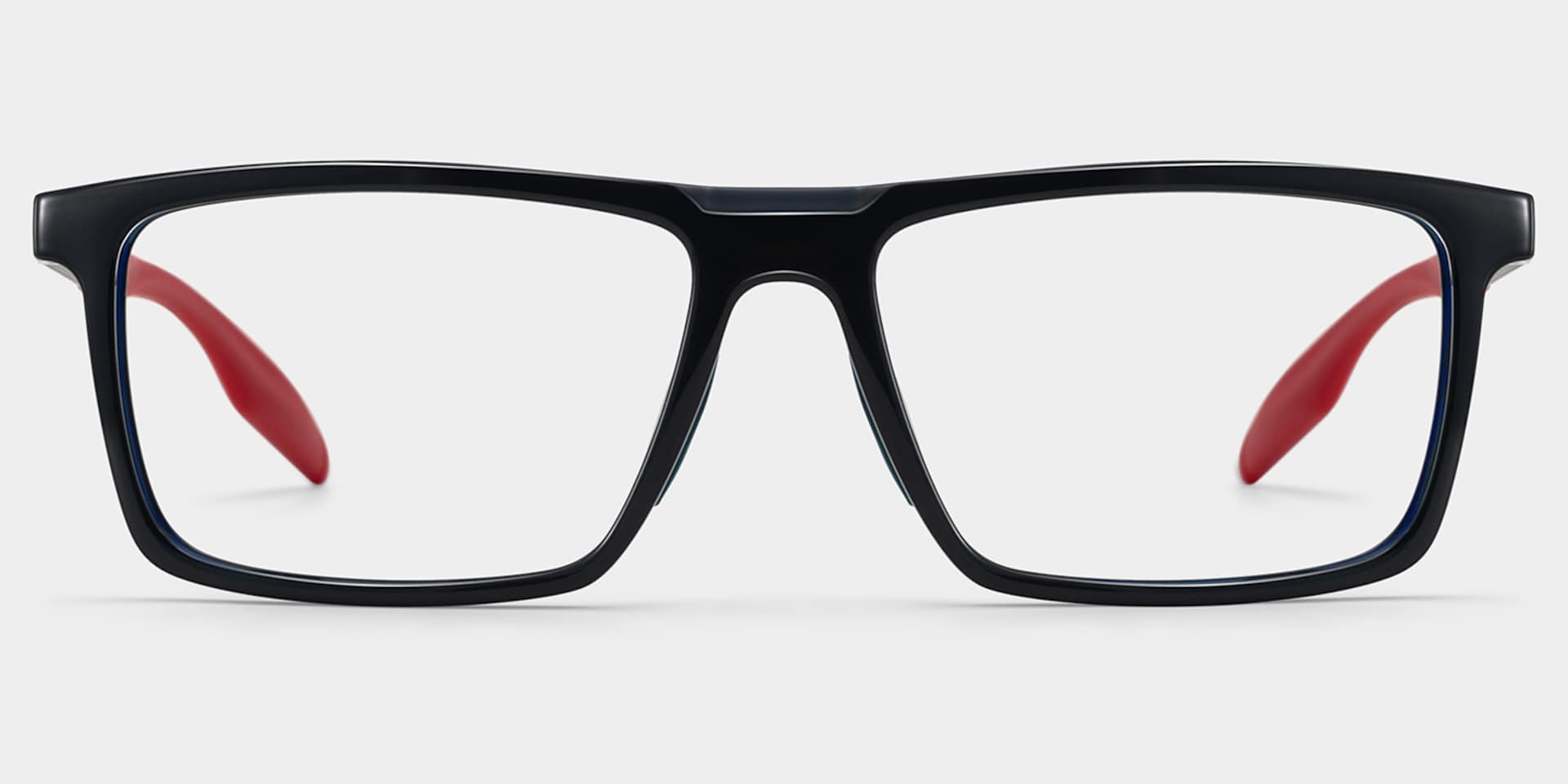 Active Blue Red Frame Glasses with Rectangle Frame Online | ZEELOOL1