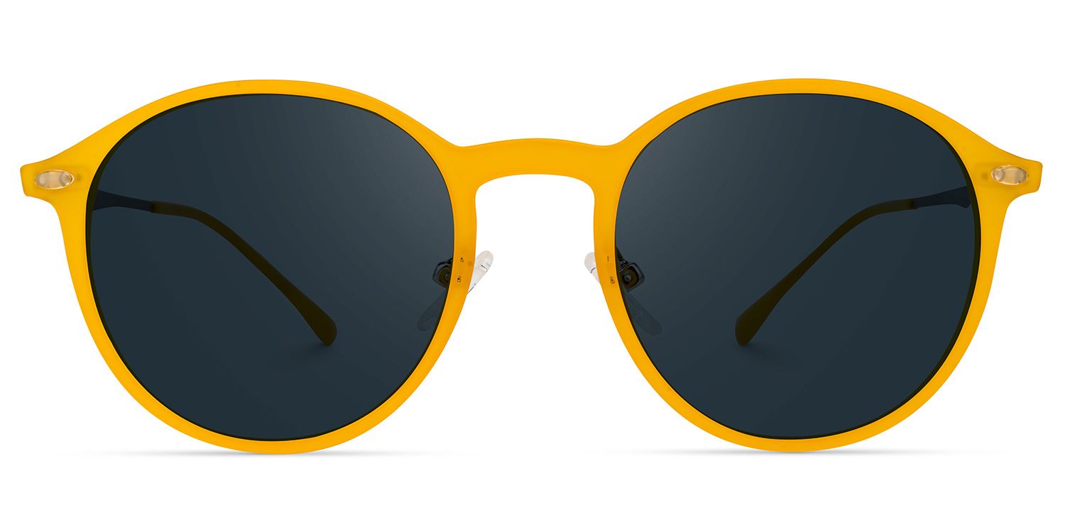 Dolores Round Yellow Sunglasses | Zeelool Glasses0