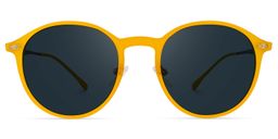 Dolores Round Yellow Sunglasses0