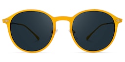 Dolores Round Yellow Sunglasses0