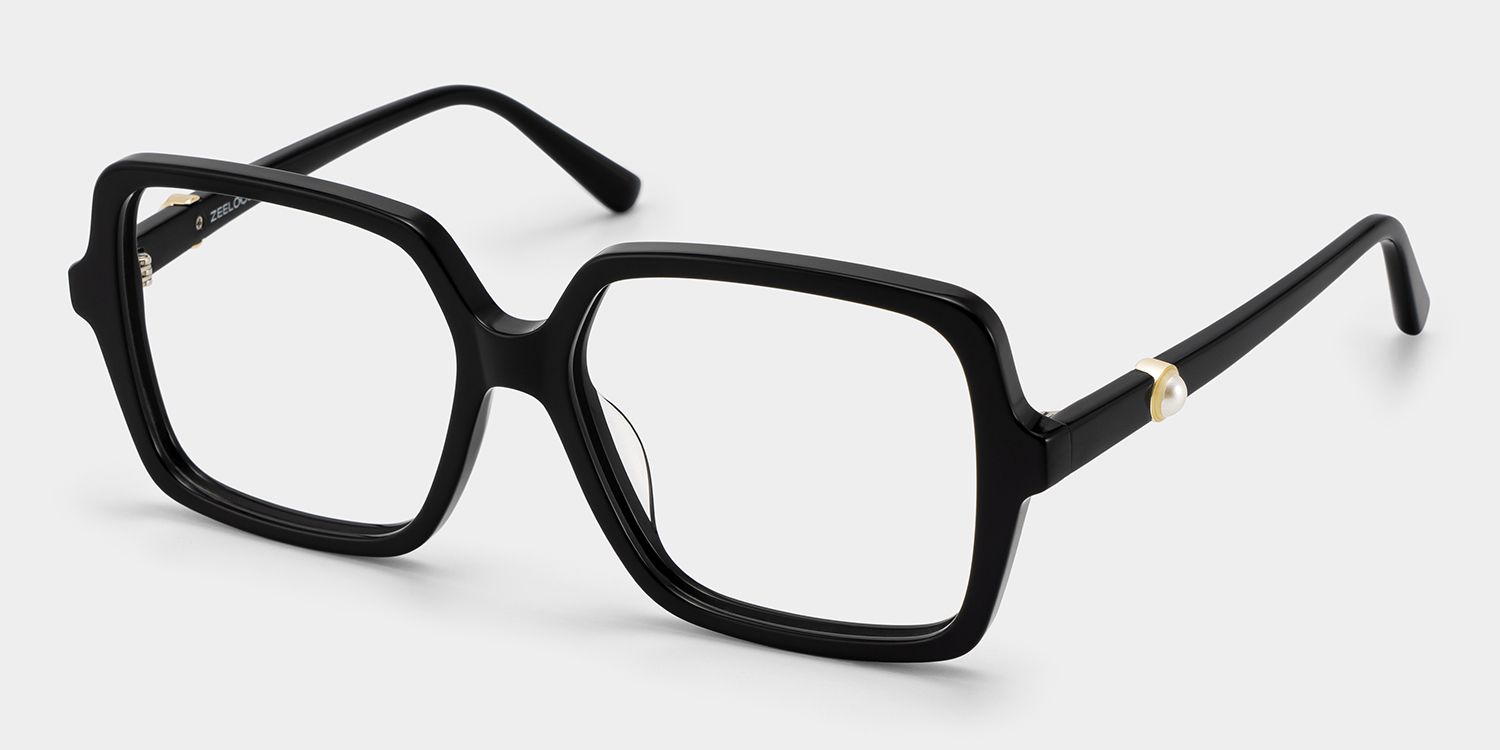 Order Elena Black Square Frame Glasses Online | ZEELOOL2